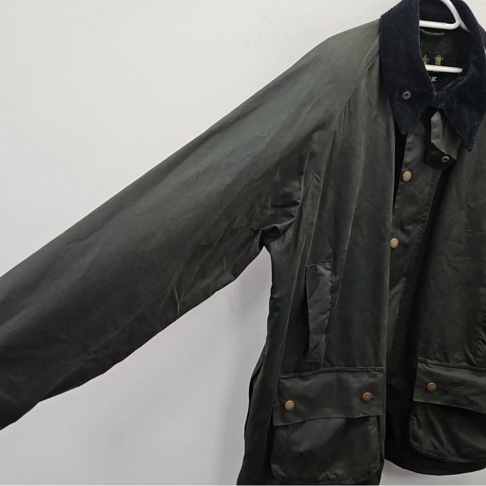 Barbour Men's Beaufort Jacket from the UK Size: XL - Color: Dark Green - Picture 3 of 14